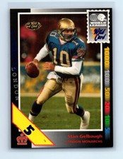 1992 Wild Card WLAF #119 Stan Gelbaugh 5 Stripe