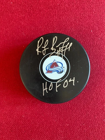 Ray Bourque, "Autographed"(JSA) Avalanche Puck (Scarce / Vintage) Cover