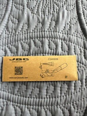 (1) New JBC soldering iron head Tip Cartridge C245-939 C245939 for T245 handle