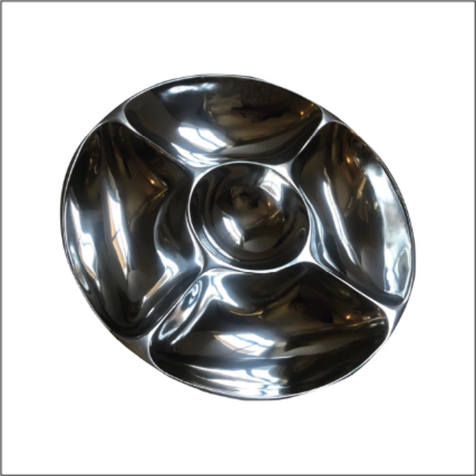 Plato para servir bocadillos/salsa de 5 secciones Foto 1 de 4