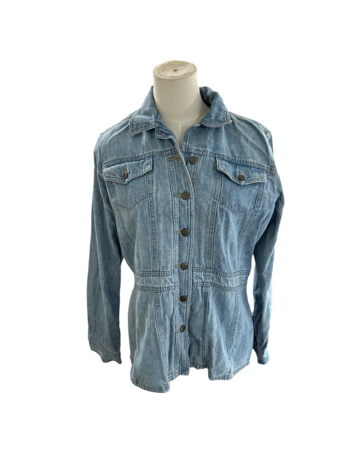 Emma James Women’s Denim Jacket 10 Blue - Image 1 of 4