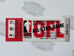 1978 CFL East West All-Star Game Ticket McMahon Stadium 6.3.78 - Bild 1 von 2