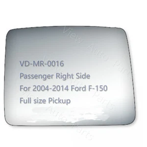 Para Ford F150 2004-14 camioneta nueva parte superior espejo vidrio pasajero lado derecho rh plano - Imagen 1 de 12