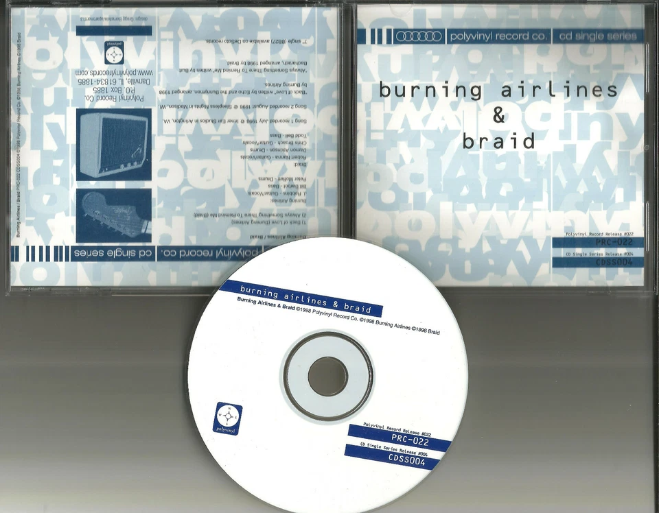 BURNING AIRLINES & BRAID Unreleased TRX CD ECHO & BUNNYMEN trk Government Issue Foto 1 de 1