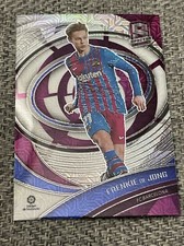 2021-22 Panini Chronicles Spectra Soccer Frenkie De Jong #252 PURPLE MOJO