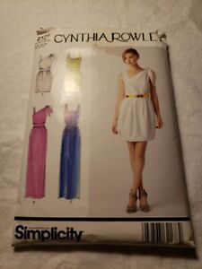 Simplicity 2178 Cynthia Rowley Misses' Dress Sewing Pattern Size 14 - 22