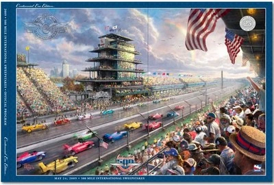 2009 Indy 500 IMS Centennial ERA Souvenir Program with Starting Line-up Insert - Image 1 of 4