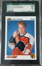 1991-92 Upper Deck Hockey #64 Peter Forsberg RC SGC 10 Philadelphia Flyers
