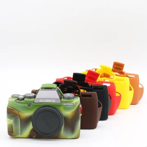 Gummi Silikon Gehäuse Schutzhülle Rahmen Skin für Fujifilm XT100 Kamera - Bild 1 von 26