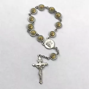 St. Anthony One Decade Rosary Beads Pocket Bracelet Prayer Rosary Vintage - Picture 1 of 8