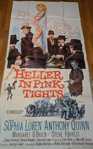 Vintage Sophia Loren Heller in Pink Tights three-sheet movie poster George Cukor - Picture 1 of 1