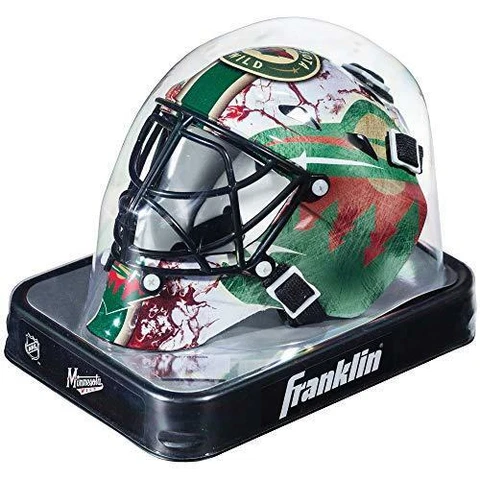 Franklin Sports Winnipeg Jets NHL Team Logo Mini Hockey Goalie Mask with Case Cover