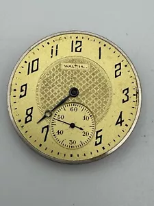 Vintage Waltham 12s 17J Model 1894 Pocket Watch Movement For Parts Or Repair - Picture 1 of 5