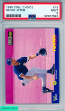 1995 COLLECTORS CHOICE DEREK JETER #15 HOF NEW YORK YANKEES PSA 9 MINT