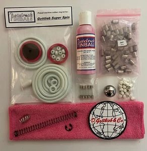 1977 Gottlieb Super Spin Flipper Maschine Wartung Tune Up Kit - Bild 1 von 3