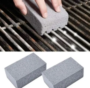 BBQ Grill Cleaning Brush Brick Block Barbecue Cleaning Stone Pumice Safe Cleaner - Picture 1 of 6