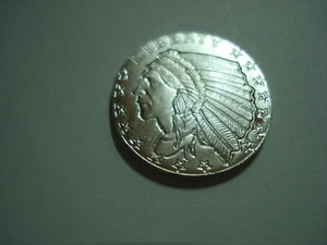 ONE BU 1/10 OZ PLATA .999 INCUSE CABEZA INDIA REDONDA - Imagen 1 de 4