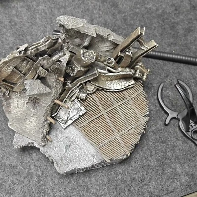 Hot Toys Iron Man 1/6 Mark XLVI Diorama Base Stand Captain America Civil War New - Image 1 of 4