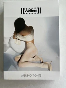 NWT! Wolford Merino 7005 Black Tights Medium - Picture 1 of 4