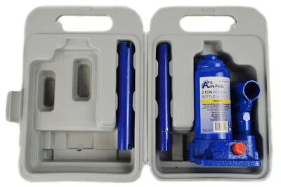2 Ton Heavy Duty Hydraulic Bottle Jack Lifting Ram Car With Case - Image 1 of 4
