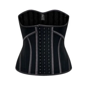 Latex Waist Trainer Corsets Women Weight Loss 19 Spiral Steel Boned Underbust - Picture 1 of 14