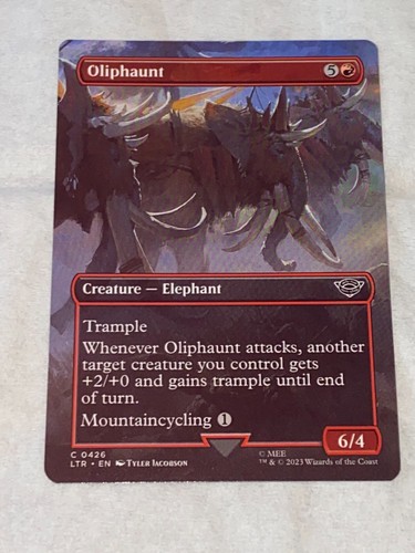 MTG Tales of Middle-Earth LOTR OLIPHAUNT Borderless #426 NM | eBay