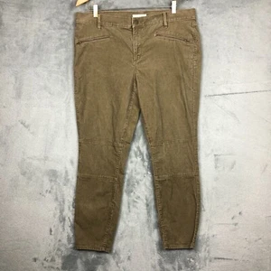 Pantalones de mezclilla modernos ajustados al tobillo Ann Taylor LOFT talla 32/14 27" marrón entrepierna - Imagen 1 de 23