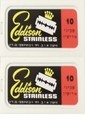 20 Israel Personna Eddison Double Edge Safety Razor Shaving Blades Rare