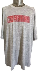 NFL San Francisco 49ers Heather Gray 100% Polyester Shirt Size 3XLT New - Picture 1 of 2