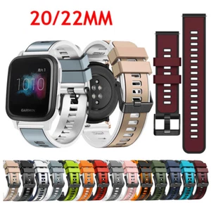 20/22mm Watch Band Sports Strap Replacement Silicone Wrist Bracelet For Garmin - Picture 1 of 25