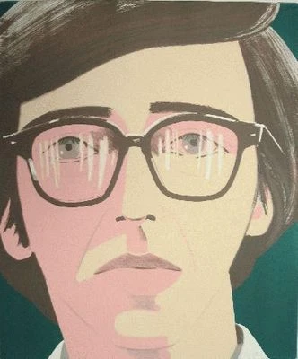 Alex Katz Original Lithograph Portrait Of A Poet Kenneth Koch Circa 1970 Rare Foto 1 de 4