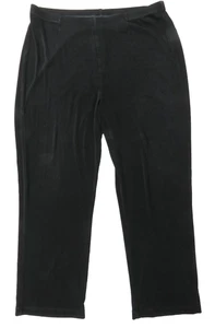 Chico's Travelers Pants Black Wrinkle Free Elastic Waist Women's Size 3 Short - Picture 1 of 6