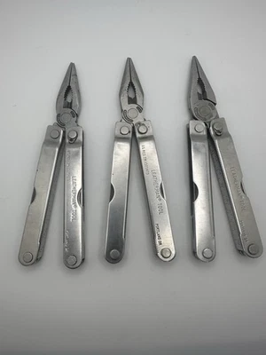 Vintage Original Leatherman PST Multi-Tool Stainless Steel Lot Of 3 Damaged - Image 1 of 4