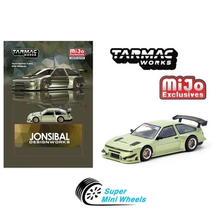 Tarmac Works 1:64 Toyota Sprinter Trueno AE86 Widebody Green JONSIBAL Designwork - Picture 1 of 2