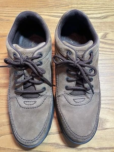 Rockport World Tour Classic Oxford Brown Suede Leather Size 11 Men’s Shoes - Picture 1 of 9