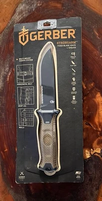 NUEVO GERBER STRONGARM - MARRÓN COYOTE, CUCHILLO HOJA FIJA + FUNDA Foto 1 de 4