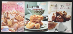 Australian Women's Weekly Cookbook Lot x 3 Biscuits Slices Breads Scones AWW - Picture 1 of 12