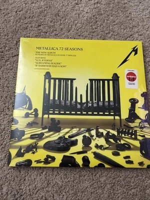 Metallica 72 Seasons Red Smoke Swirl Marble Vinyl 2 LP Limited Edition New - Image 1 of 4