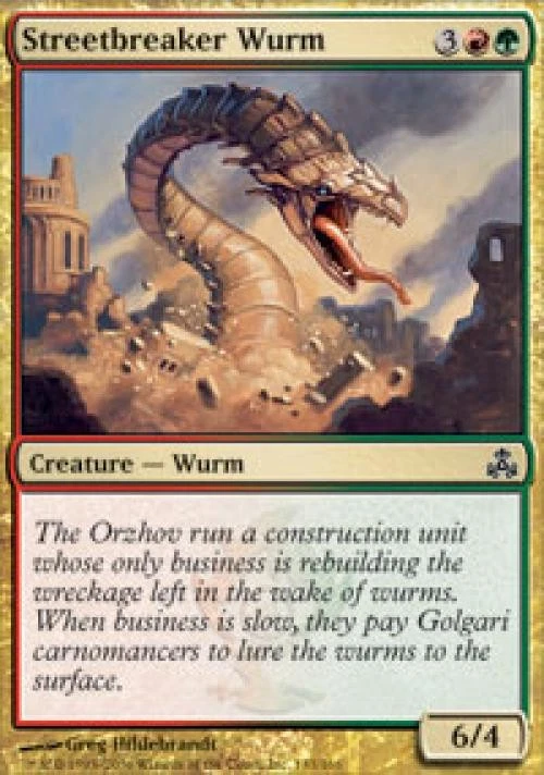Streetbreaker Wurm - Medium Play MTG Guildpact - Image 1 of 1