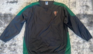 Camisa cortavientos NCAA Marshall manga larga para hombre grande gris/verde - Imagen 1 de 7