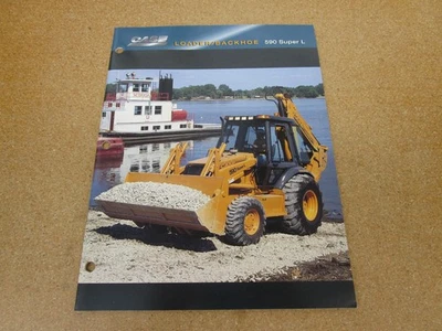 1995 Case Backhoe 590 Loader sales brochure 20pg ORIGINAL mining construction - Image 1 of 4