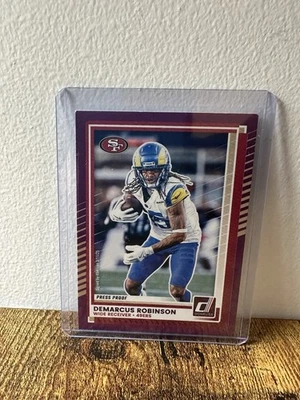 2025 Panini Donruss DeMarcus Robinson #173 Purple Press Proof - Image 1 of 2