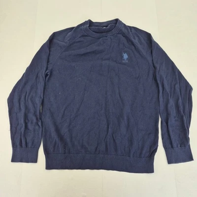 U.S. POLO ASSN Jumper XL Azul Hombre Algodón Cuello Redondo Casual - Imagen 1 de 4