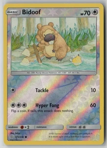 Bidoof 171/236 Pokemon Mentes Unificadas Holograma Inverso Casi Como Nuevo 1 - Imagen 1 de 2