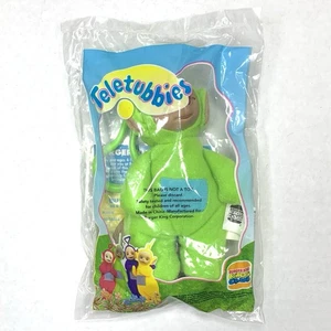 NEW 1999 Burger King Teletubbies DIPSY Green Plush Clip-On Kids Meal Toy - Picture 1 of 2