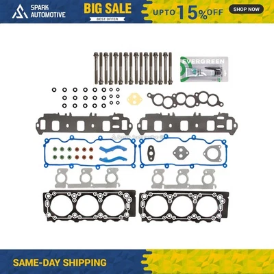 Juego de pernos de junta de culata aptos para 96-98 Ford Windstar Taurus Mercury Sable 3.0 VIN 1, U Foto 1 de 4
