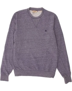 PENGUIN Mens Sweatshirt Jumper Medium Blue Cotton BW11 - Picture 1 of 3