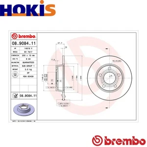 2x BRAKE DISC 08.9084.11 FOR AUDI A6C5ALLROADC5 ATX/ATQ/ACK/AMX/APR/ALG 2.8L - Picture 1 of 9