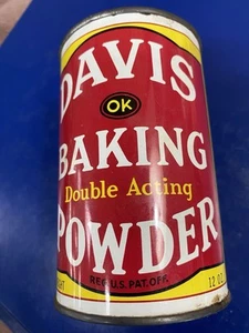 Vintage Davis Baking Powder - Picture 1 of 4