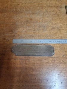 Vintage Lister Blackstone Brass Stationary Engine Plate Plaque Badge - Foto 1 di 5